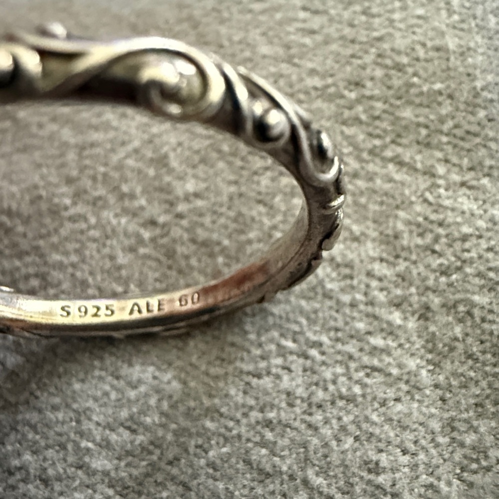 PANDORA Regal pattern ring in sterling silver 197690-60 - Picture 3 of 5